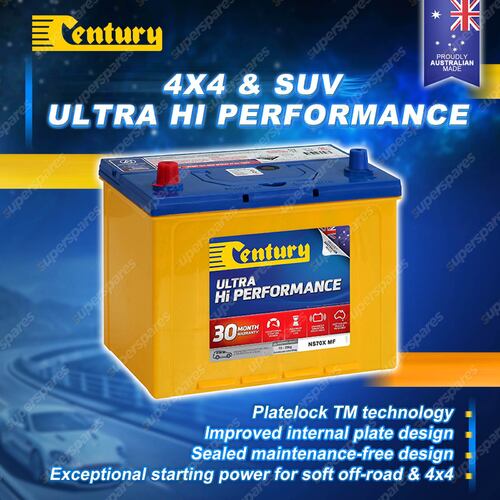 Century Ultra Hi Per 4X4 Battery for Toyota LandCruiser 70 75 Liteace Regius
