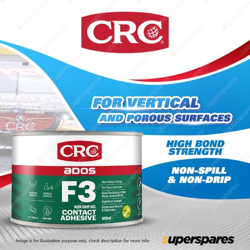 CRC F3 Thixotropic High Strength Contact Adhesive 500ml - Non-Spill & Non-Drip