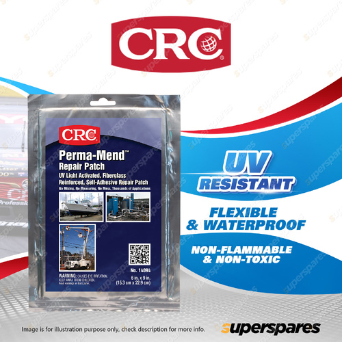 CRC Perma-Mend Self Adhesive Repair Patch 153 x 229mm - UV Resistant Waterproof