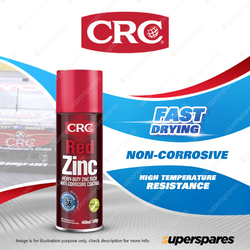 CRC Red Zinc 300g - Heavy-Duty Zinc Rich Anti-Corrosive Coating & Fast Drying