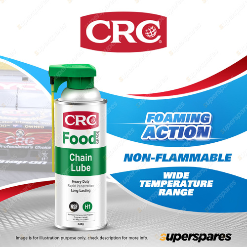 CRC NSF H1 Food Grade Chain Lube 340g - Penetrates Lubricates Protects