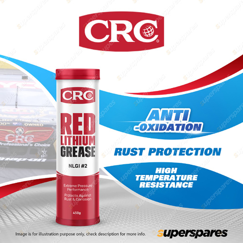 CRC Red Lithium Grease 450g - High Temperature Resistance & Anti-Oxidation