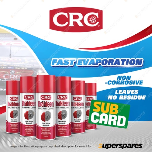 CRC Brakleen Brake Parts Cleaner & Subway Voucher Promo Pack 6 x 500g