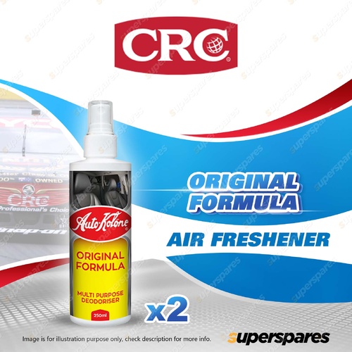 2x CRC Auto Kolone Original Formula 250ml - Pump Pack Long Lasting Deodorization