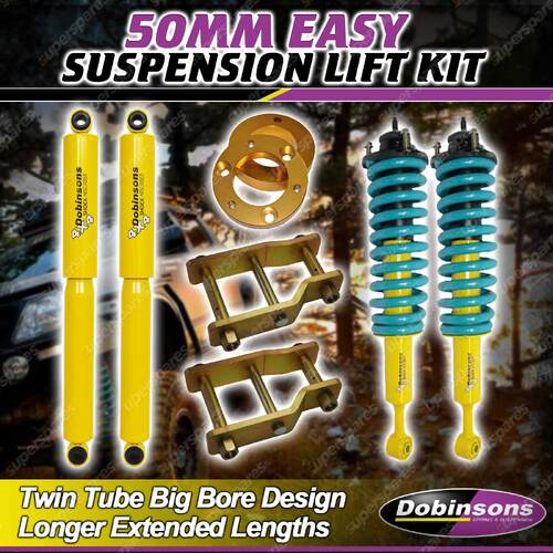 3"75mm Lift Kit Dobinsons Twintube Complete Strut Shackle Spacer for Mazda BT-50