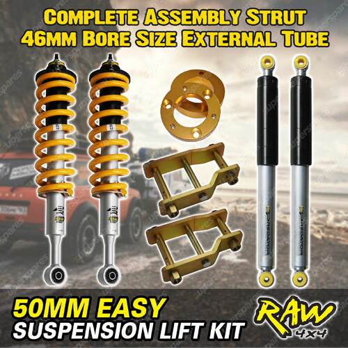 75mm Easy Lift Kit Raw4x4 Complete Strut Shackle Spacer for Ford Ranger PX 11-18