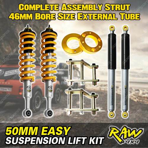 3"75mm Easy Lift Kit Raw4x4 Complete Strut for Nissan Navara D40 05-On
