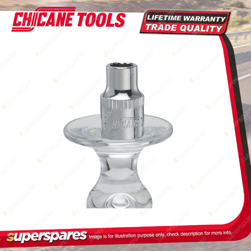 Chicane 3/8 Inch Drive 8mm Socket - Double Hex Chrome Vanadium Steel