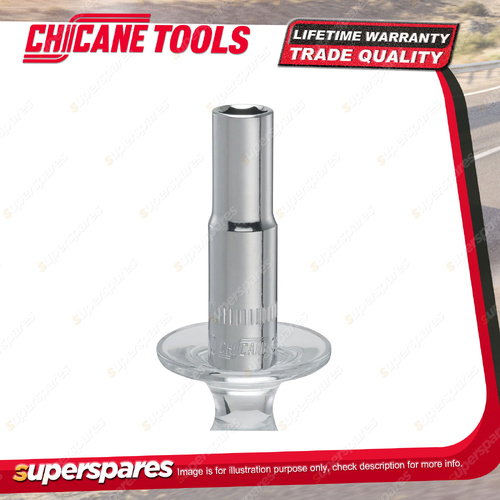 Chicane 3/8" Drive 10mm Deep Socket - Single Hex Chrome Vanadium Steel