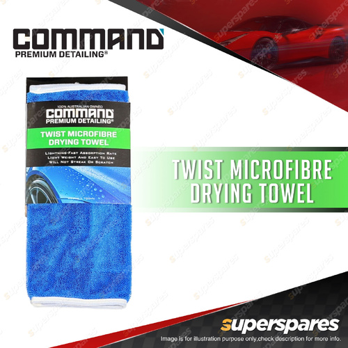 Command Twist Microfibre Drying Towel - Lightning-fast Absorption Rate