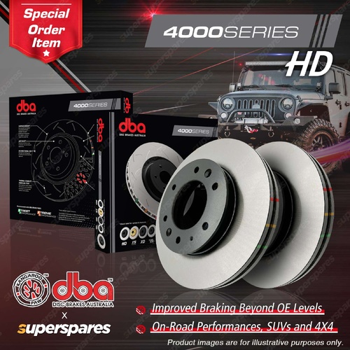 DBA Front 4000 Heavy Duty Disc Brake Rotors for Porsche 911 Carrera 4 GT2 GT3