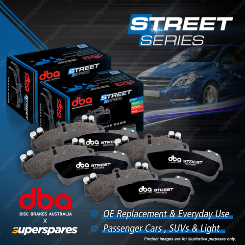 DBA Front + Rear Street Series Brake Pads for Mercedes Benz E-Class E300 W124