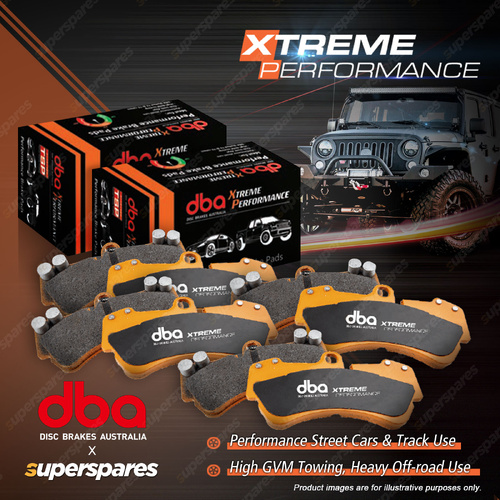 DBA Front + Rear Xtreme Perf Brake Pads for Chrysler Sebring JR 2.7L 2001-2007