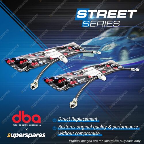 2Pcs DBA Rear Street Series Brake Hoses for Subaru Liberty BM BM9 BR BR9 B14