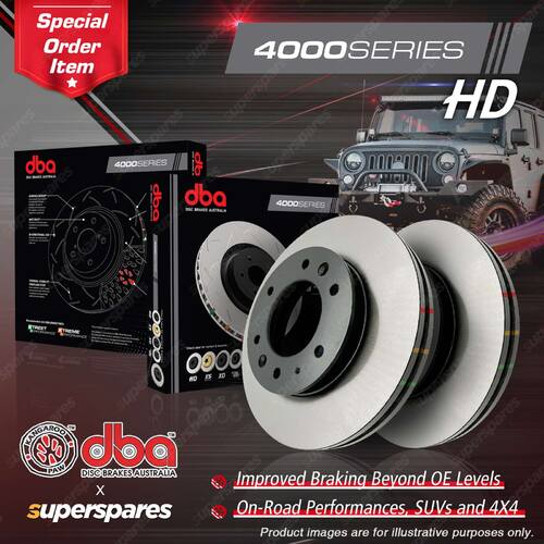 DBA Front 4000 Heavy Duty Disc Brake Rotors for Mazda MX-5 Miata SP Turbo Auto