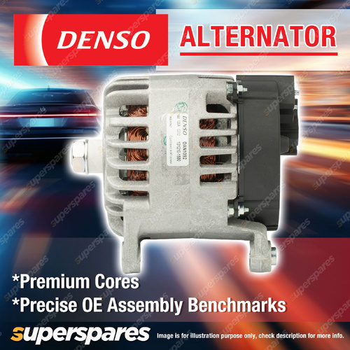 Denso New Alternator 14 Volts 120A Without Belt Pulley - OE Assembly Standards