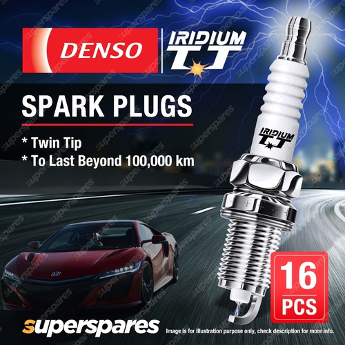 16 x Denso Iridium TT Spark Plugs for Mercedes C-Class 55 W203 CLK 430 A208 500