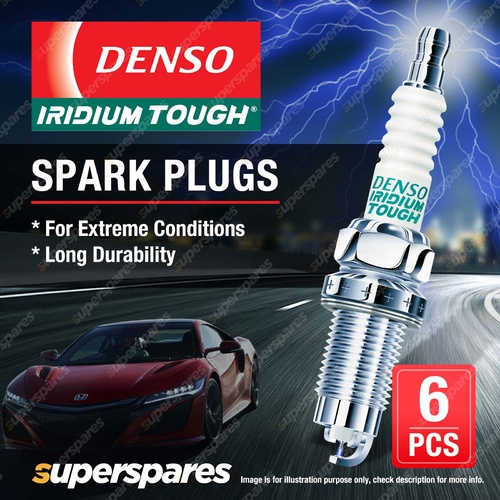6 x Denso Iridium Tough Spark Plugs for BMW 320i 323i 325i 328i 330i 330Ci E46