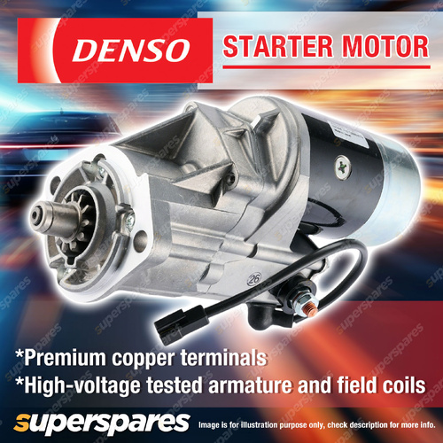 Denso New Starter Motor 12 Volts 2.5KW - Maximum Cranking Torque Reliability