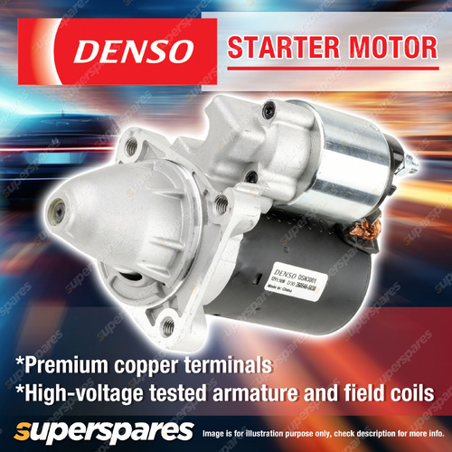 Denso New Starter Motor 12 Volts 1.1KW - Maximum Cranking Torque Reliability