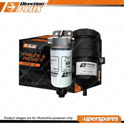 Direction Plus Preline-Plus Pre-Filter + Catch Can Kit for Toyota Hilux N80 2.8L