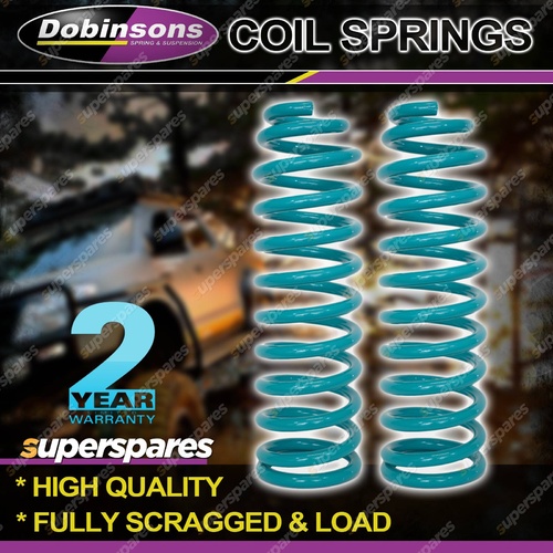 2x Front Dobinsons 40mm Lift Medium Load Coil Springs for Ford Ranger PX 2.2L