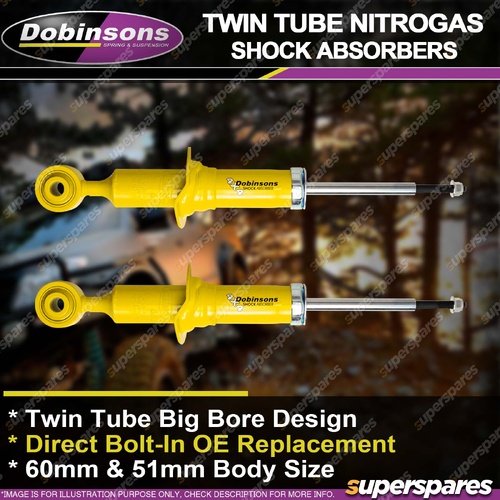 Front Dobinsons 3" Lift Twin Tube Shock Absorbers for Isuzu D-Max TFS40 2020-On