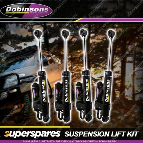 Front + Rear Dobinsons MRR 3-Way ADJ Shocks for Ford Maverick Y60 1989-1994