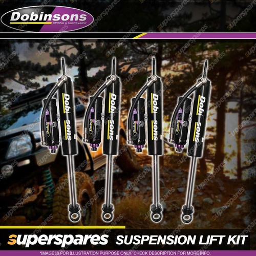Front + Rear Dobinsons MRR ADJ Long Travel Shocks for Ford F Series F250 2017-On