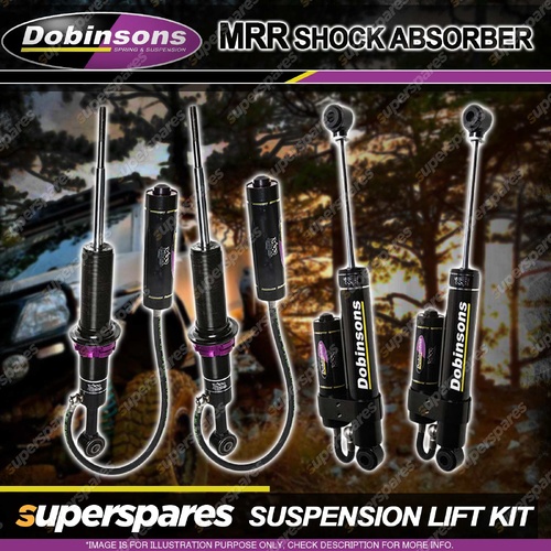 Front + Rear Dobinsons 3" Lift MRR 3-Way ADJ Shocks for Isuzu D-Max TFS85 12-20