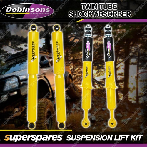 Front + Rear Dobinsons 2" Raised Twin Tube Shocks for Isuzu D-Max TFS40 2020-On
