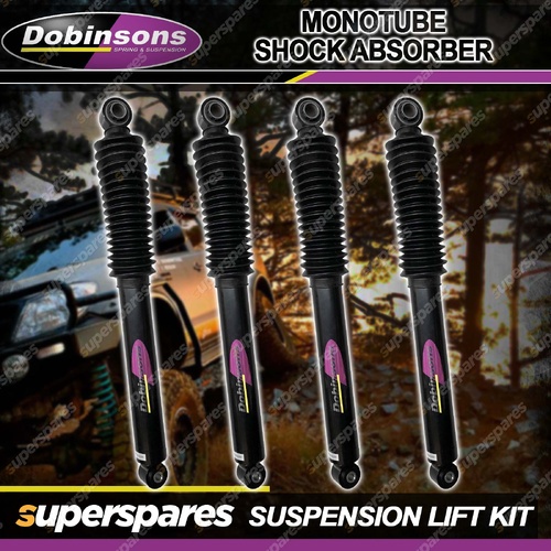 Front + Rear Dobinsons 4" IFP Monotube Shocks for Toyota Landcruiser 78 79 99-On