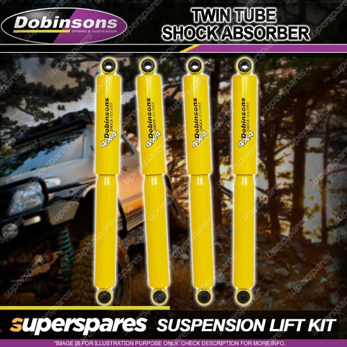 Front + Rear Dobinsons Twin Tube Big Bore Shocks for Toyota Landcruiser 79 99-On