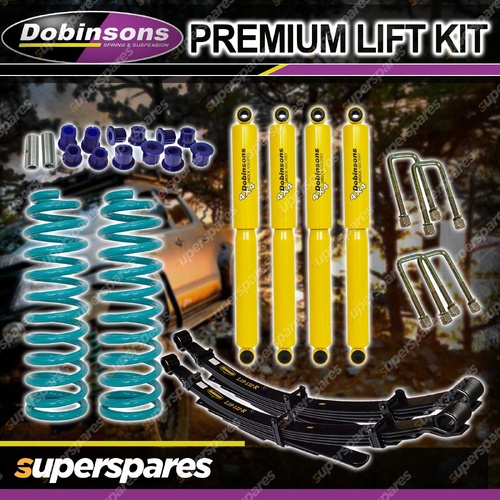 Dobinsons 50mm Gas Shocks Coil Leaf Lift Kit for Toyota Landcruiser 78 Ser 99-On
