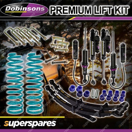 Dobinsons 40mm MRR Shocks Coil Leaf Shackle Lift Kit for Isuzu D-Max TFS85 12-20