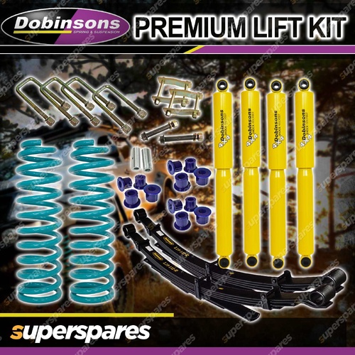 Dobinsons STD 2" Gas Shocks Coil Leaf Shackle Lift Kit for Toyota Landcruiser 79