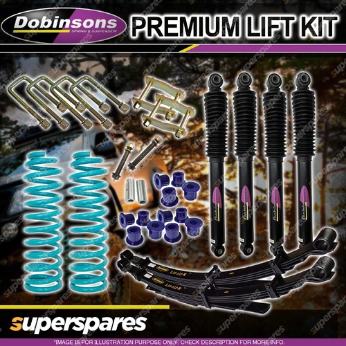Dobinsons STD 2" IMS Shocks Coil Leaf Shackle Lift Kit for Toyota Landcruiser 79