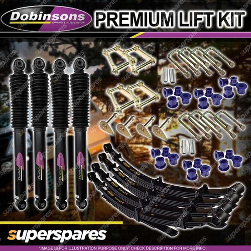 Dobinsons 40mm IMS Shocks Leaf Shackle Lift Kit for Toyota Landcruiser 45 46 47