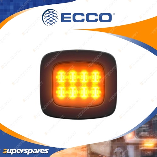 ECCO 200 Series 12-24V Amber LED Bus Light - Window Mount Length 145mm