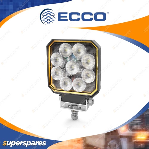 ECCO 12-24V 9 LEDs Square Bluetooth Worklight - 1500 RAW Single Bolt