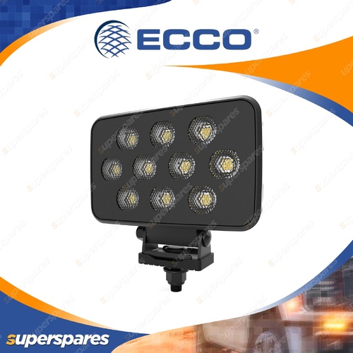ECCO 12-24V Rectangular LED Worklight White - 8937 Lumens 1 Bolt Mount