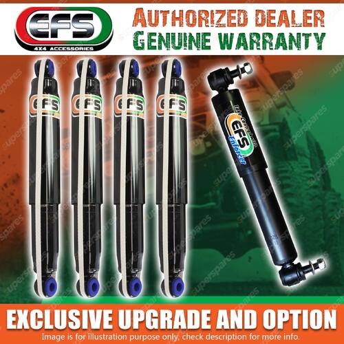 4x 30mm Elite Shocks + Steering Damper for Landrover County Defender 110 Series