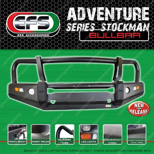 EFS Adventure Stockman 4WD Bull Bar for Toyota Landcruiser 76 78 79 Series 23-On