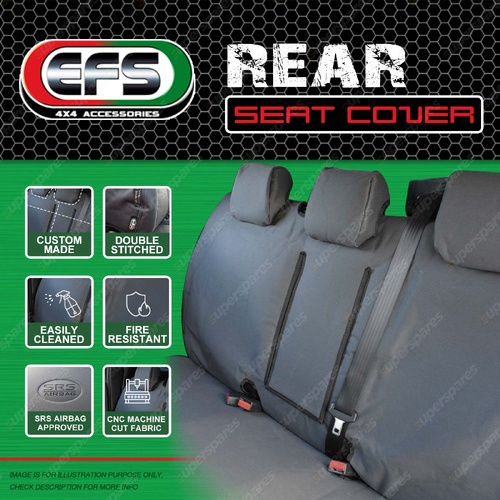 1 x EFS Rear Custom Seat Cover Centre Row for Ford Everest Next Gen 05/2022-On