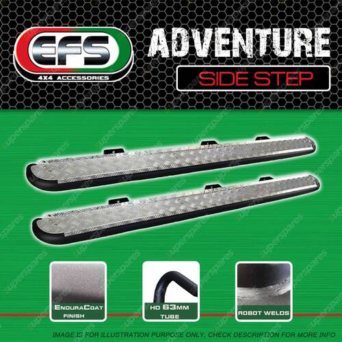 1 Pair EFS Adventure Side Steps for Nissan Navara NP300 4WD COIL CAB UP to 2020