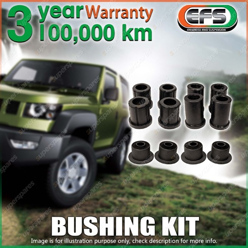 Rear EFS Leaf Spring Rubber Bush Kit for Toyota Hilux Rogue Wide Body 4WD 22-On