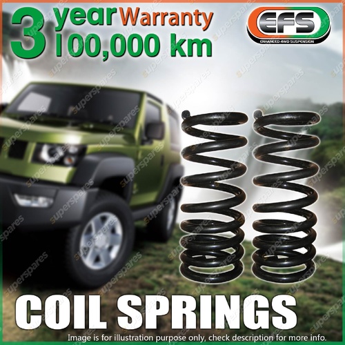 Pair EFS Rear 45mm Lift 100-150kg Coil Springs for LDV D90 2017-ON