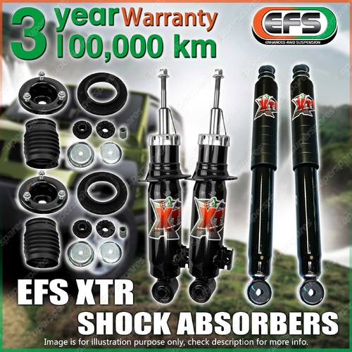 Front + Rear 20mm Lift EFS XTR Shock Absorbers for Mitsubishi Triton ML MN