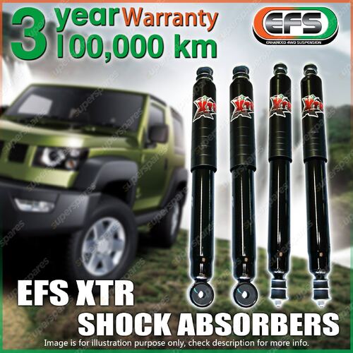 Front + Rear 75mm Lift EFS XTR Shock Absorbers for Nissan Patrol GQ Y60 GU Y61