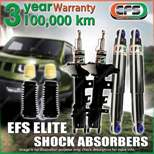 Front + Rear 30mm Lift EFS Elite Shock Absorbers for Suzuki Grand Vitara JB V6